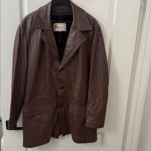 Vintage W.B. Place & Co. Leather Coat